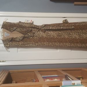 Ultra Dress New York Animal Print Midi Length Dress